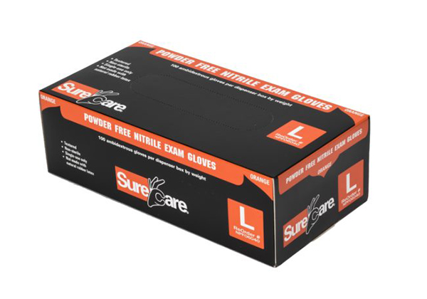 NITRILE - Orange, 6 MIL Texturé