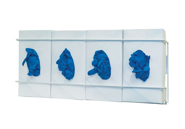 Distributeur de boîtes à gants - quadruple, fil métallique enduit