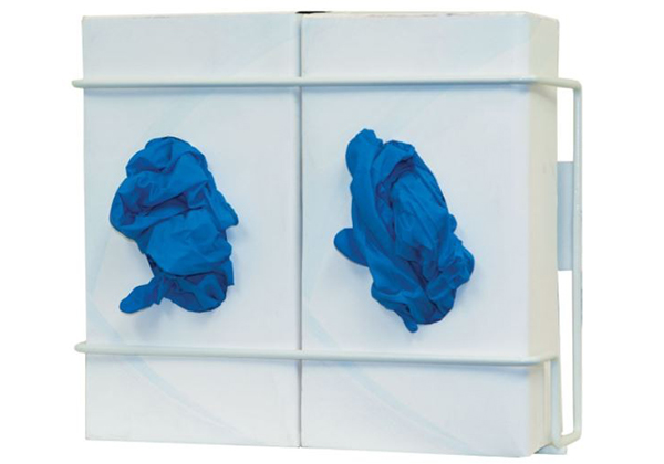 Distributeur de gants-Double, fil métallique enduit