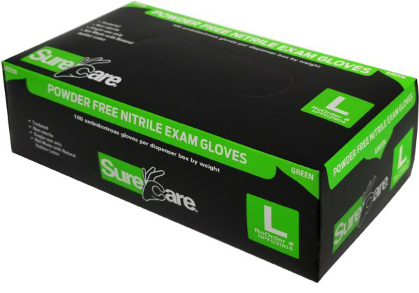 NITRILE - Vert de luxe 7 MIL